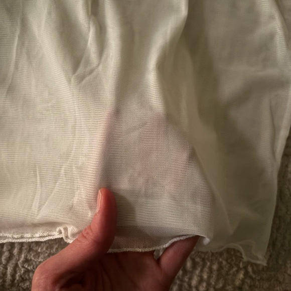 Sheer Mesh Mockneck Top - Picture 4 of 4